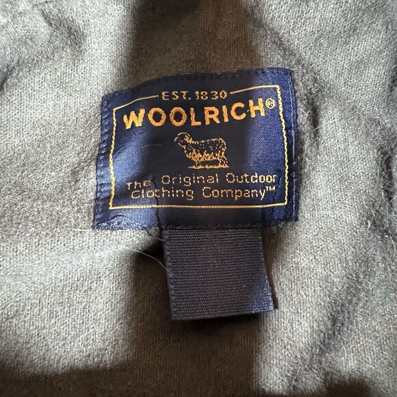 Vintage Woolrich Olive Deer Long Sleeve Button Down Shirt Men's Size XL - Picture 7 of 9